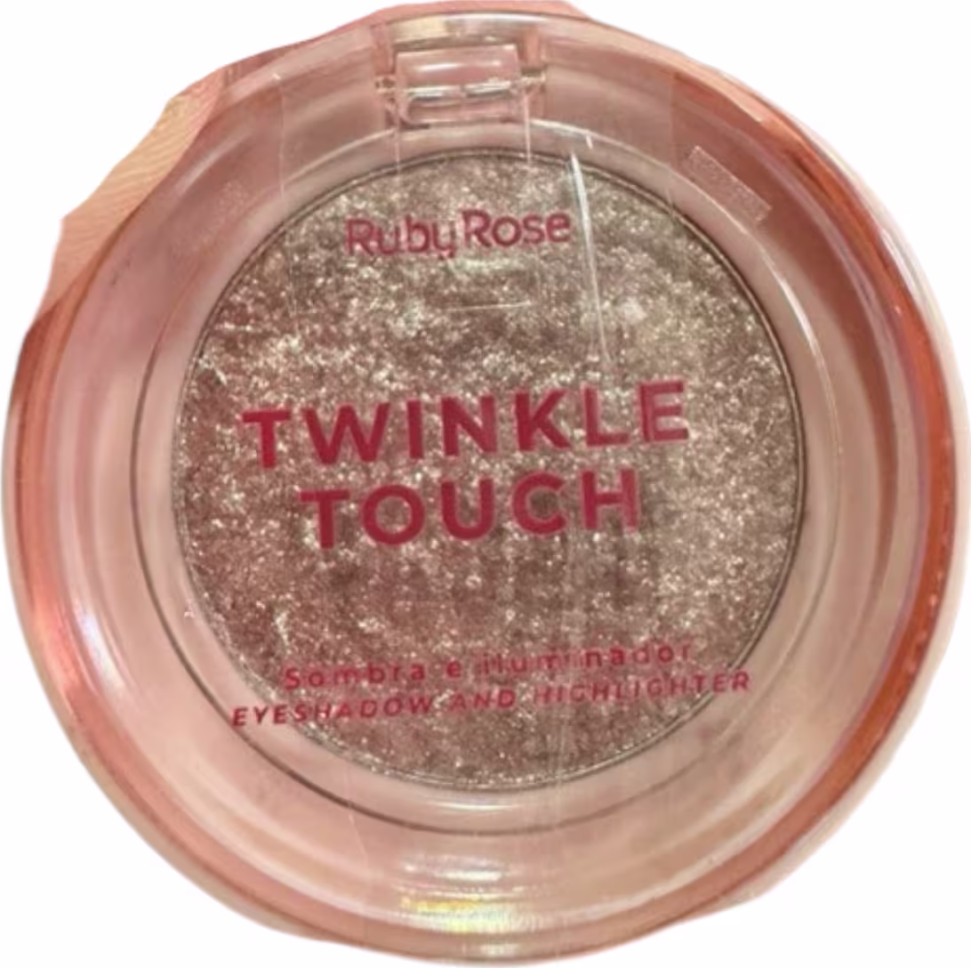 Ruby Rose Twinkle Touch Sombra e Iluminador HBM1004 6g Cor: Pink Luster