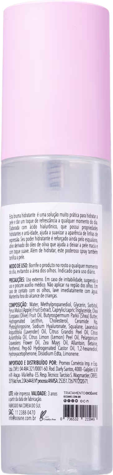 Verso da embalagem com fórmula, modo de uso e código de barras.