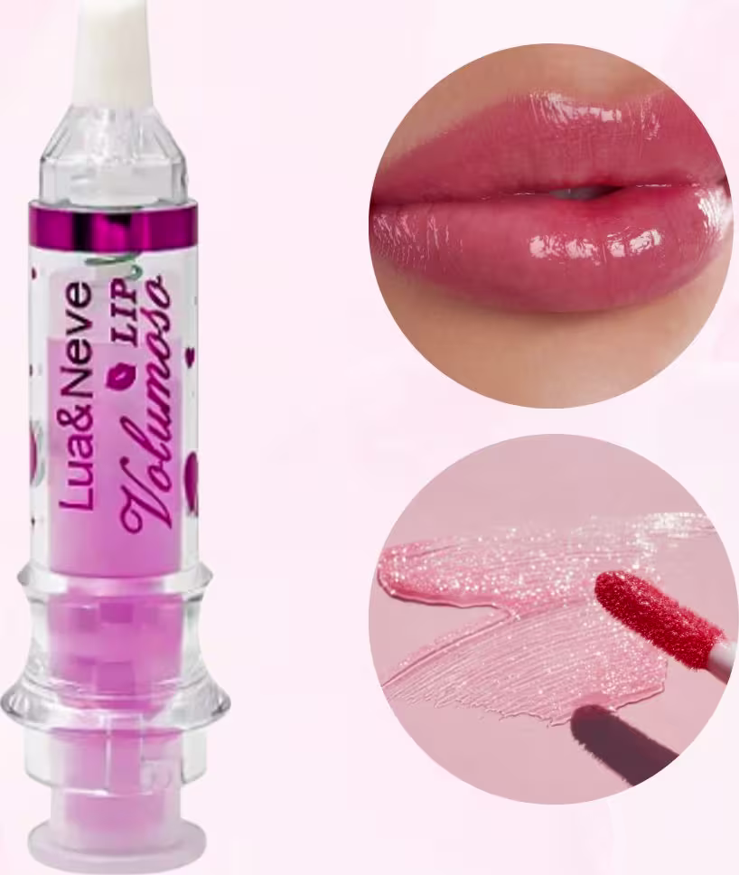 Resultado do Gloss Efeito Preenchimento Labial Lip Volumoso Lua & Neve