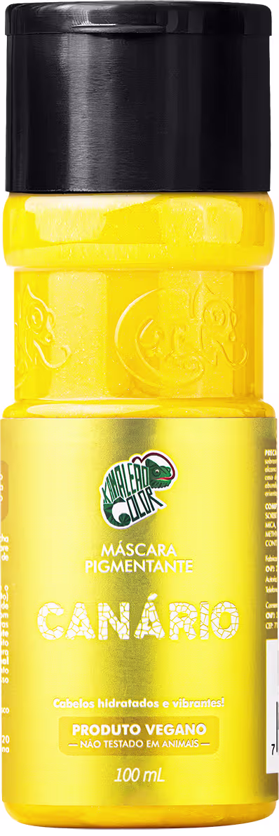 Máscara Pigmentante Kamaleão Color Canário, 100ml.
