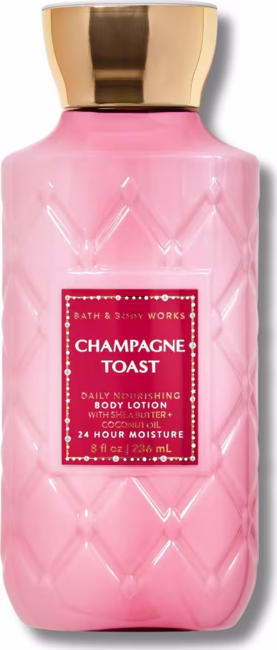 Hidratante corporal Champagne Toast, da marca Bath & Body Works