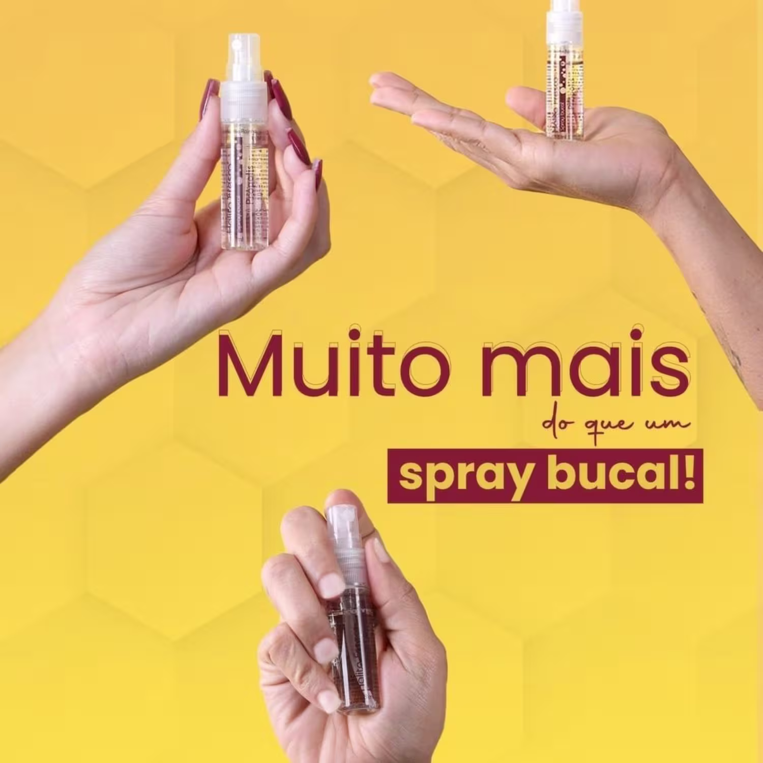 Spray Bucal Abelha Rainha Hálito Fresco Própolis, 18ml.