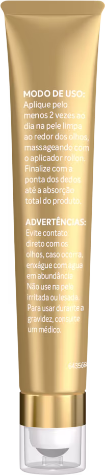 A imagem mostra o verso do produto com informações sobre modo de uso e ingredientes.