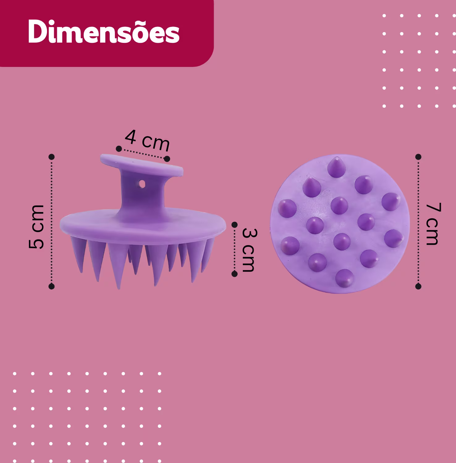 Escova Massageadora Capilar NYBC Beauty Silicone, 1 unidade.