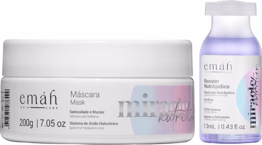 Kit Emáh Hair Care Miracle Nutrition Duo Intense, 2 produtos.