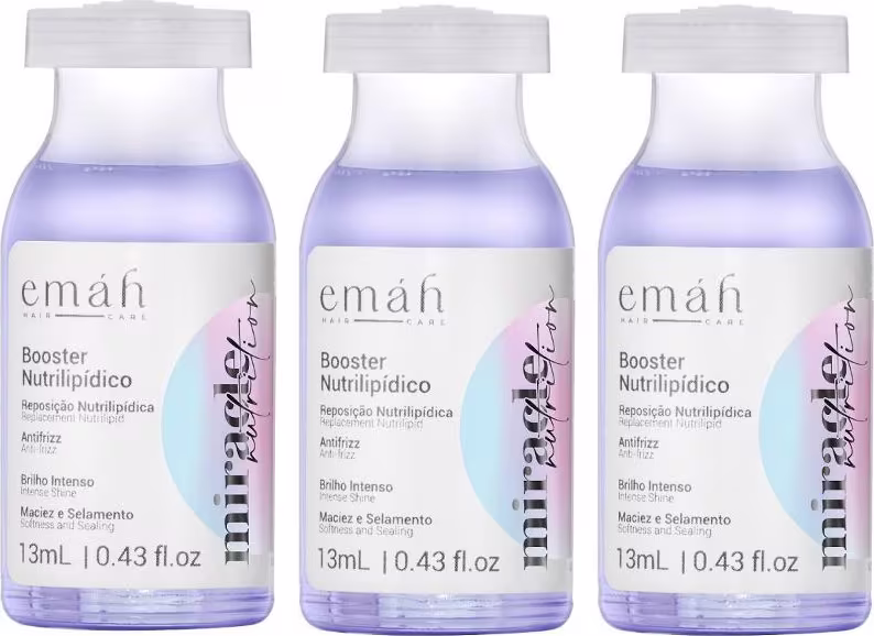 Kit Emáh Hair Care Miracle Nutrition Quinteto Intense, 5 produtos.