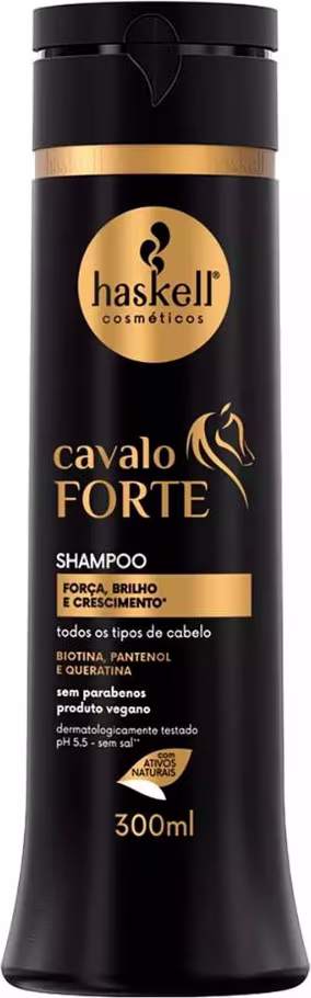 Kit Haskell Cavalo Forte + Escova Mágica, 3 produtos.