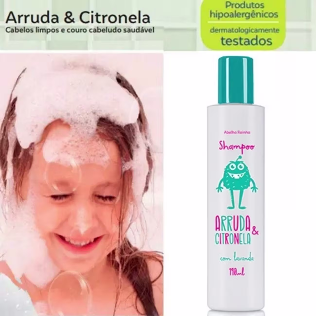 Kit Abelha Rainha Arruda & Citronela com Lavanda Duo Care, 2 produtos.