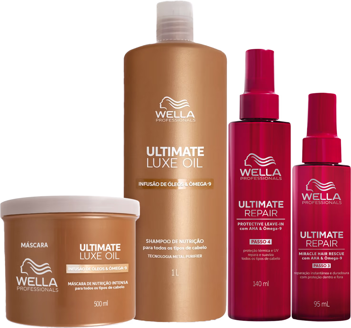 Kit Wella Professionals Ultimate Frizz Control Prestige, 4 produtos.