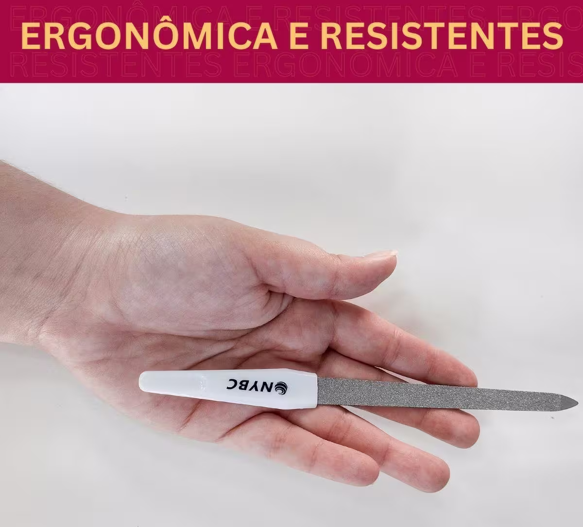 Kit NYBC Beauty Lixa para Unhas Pequena Sexteto, 6 unidades.