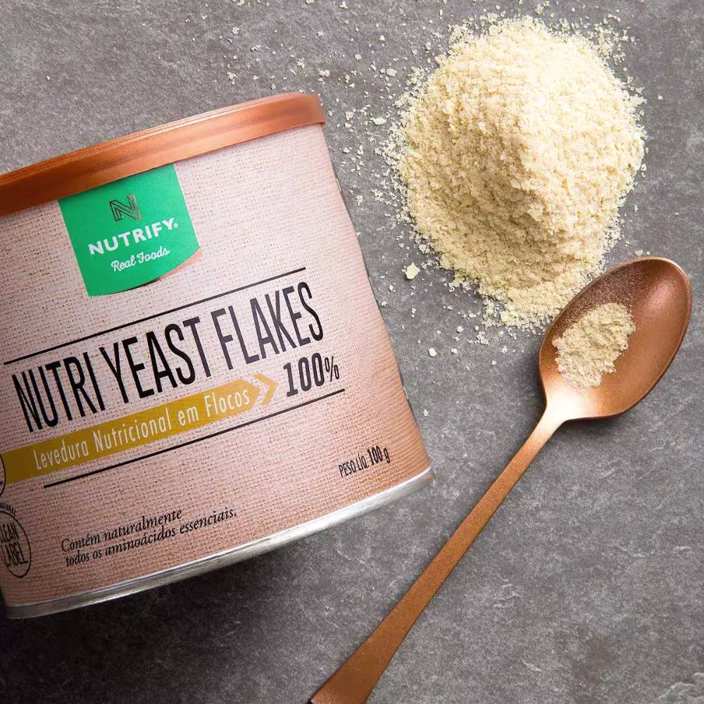 Suplemento Alimentar Nutrify Nutri Yeast Flakes Levedura Nutricional em Flocos 100% 100g.