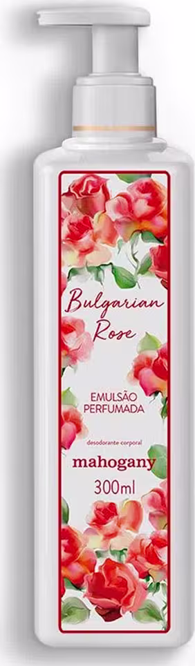 Loção Hidratante Corporal Mahogany Bulgarian Rose, 300ml.