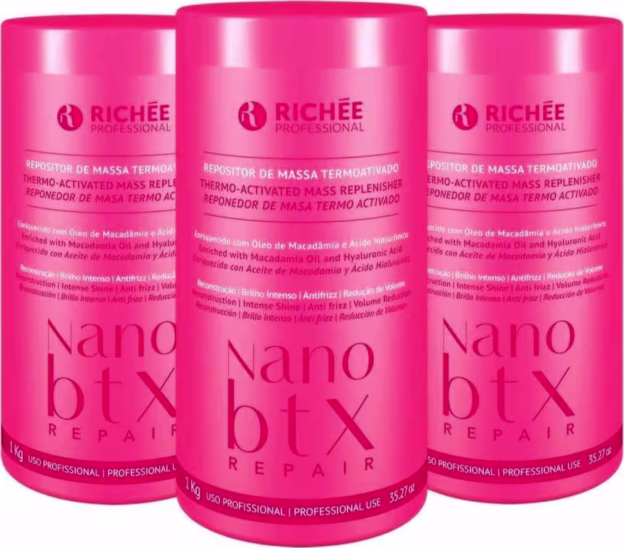 Kit Richée Professional Nanobtx Repair Triple, 3 unidades.