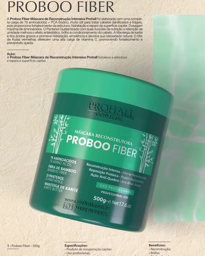 Máscara Reconstrutora Proboo Fiber 500g