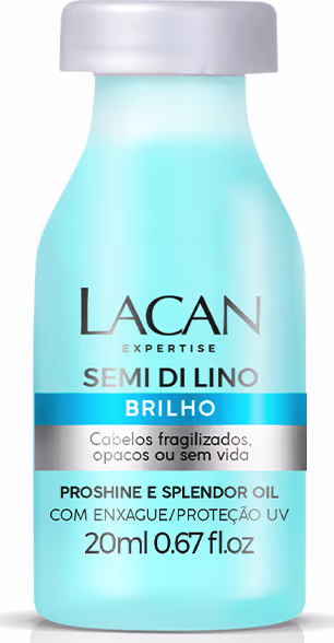 Ampola de Tratamento Lacan Semi di Lino Brilho 20ml