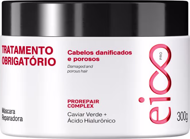 Máscara Capilar Eico Pro Tratamento Obrigatório, 300g.