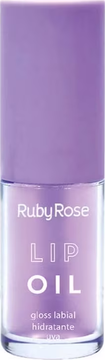 Brilho Labial Ruby Rose Lip Oil Uva, 3,8ml.