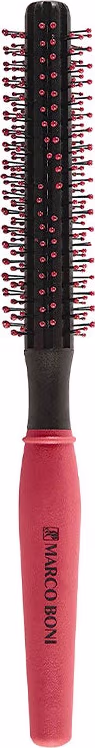 Escova de Cabelo Marco Boni Antiestática 12mm Vermelho, 1 unidade.