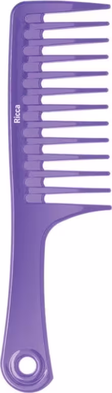 Pente de cabelo Basic Dentes Largos, da marca Ricca.