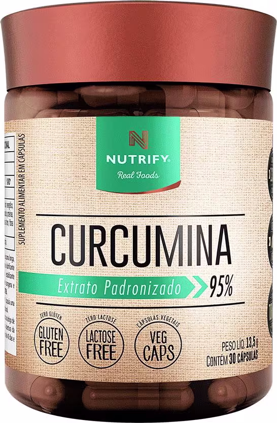 Suplemento Alimentar Nutrify Curcumina Extrato Padronizado 95% (30 Cápsulas).