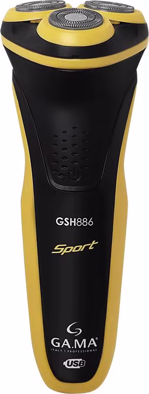 Barbeador Elétrico Sport GSH886 3 Lâminas USB, da marca GA.MA Italy