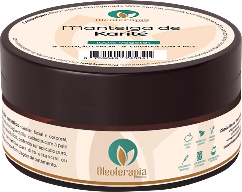 Manteiga de Karité da marca Oleoterapia Brasil.