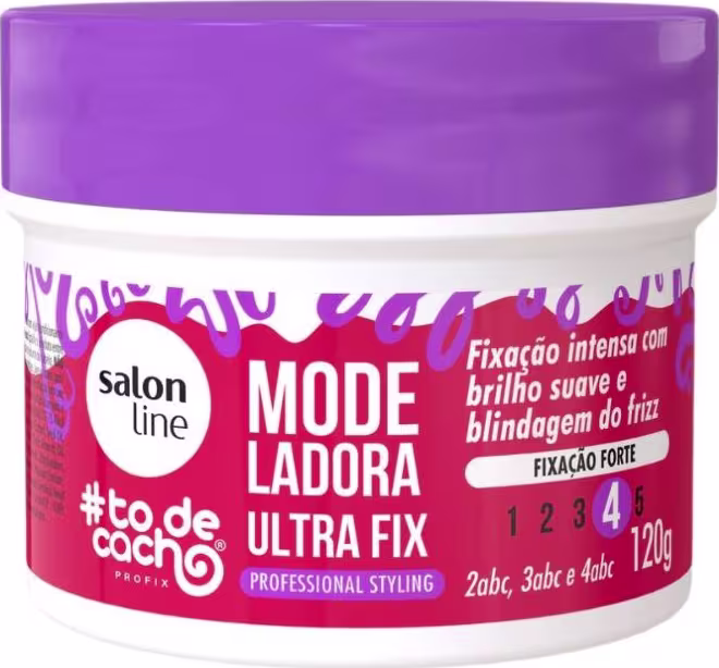 Pomada Modeladora Salon Line #todecacho Ultra Fix. Volumetria de 120g.
