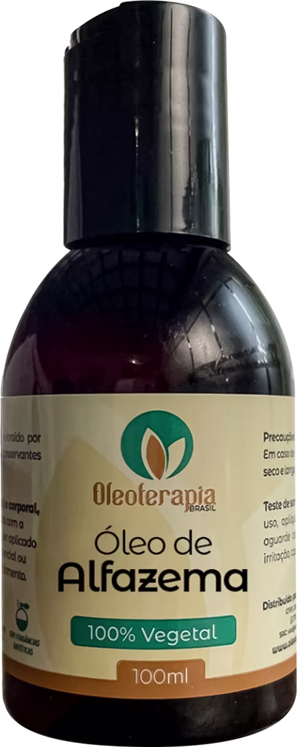 O produto apresentado é um óleo de Alfazema da marca Oleoterapia Brasil, com volume de 30ml.