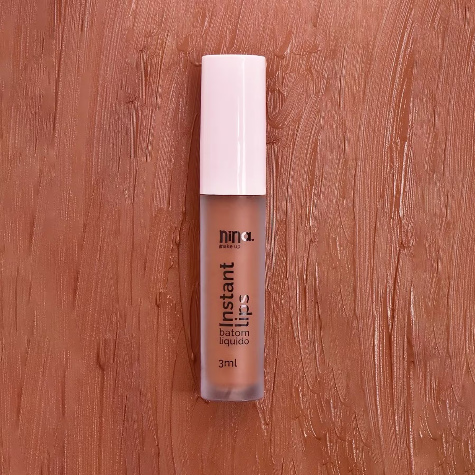 Batom Líquido Nina Makeup Instant Lips Doce Desejo