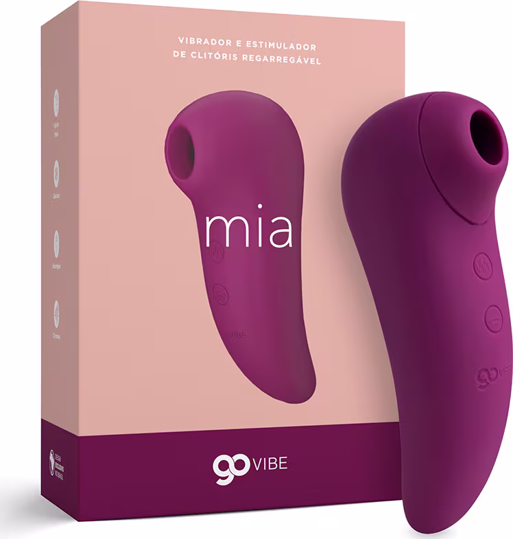 Estimulador de Clitóris A Sós Go Vibe Mia Vinho, 1 produto.
