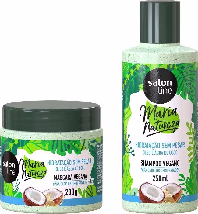 Máscara + Shampoo Maria Natureza da marca Salon Line