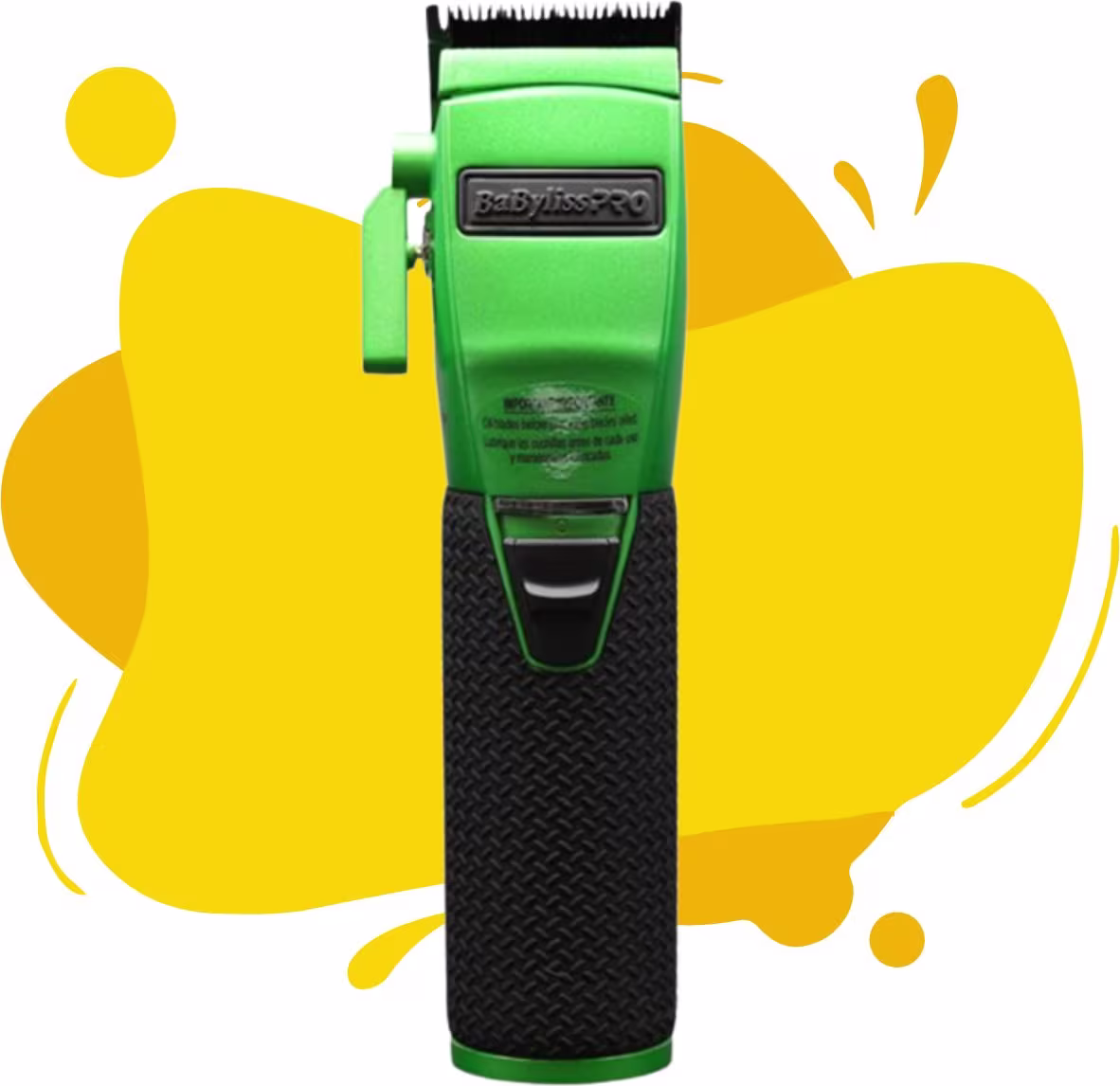 A imagem mostra a máquina de corte e ao fundo tem formas orgânicas amareladas.