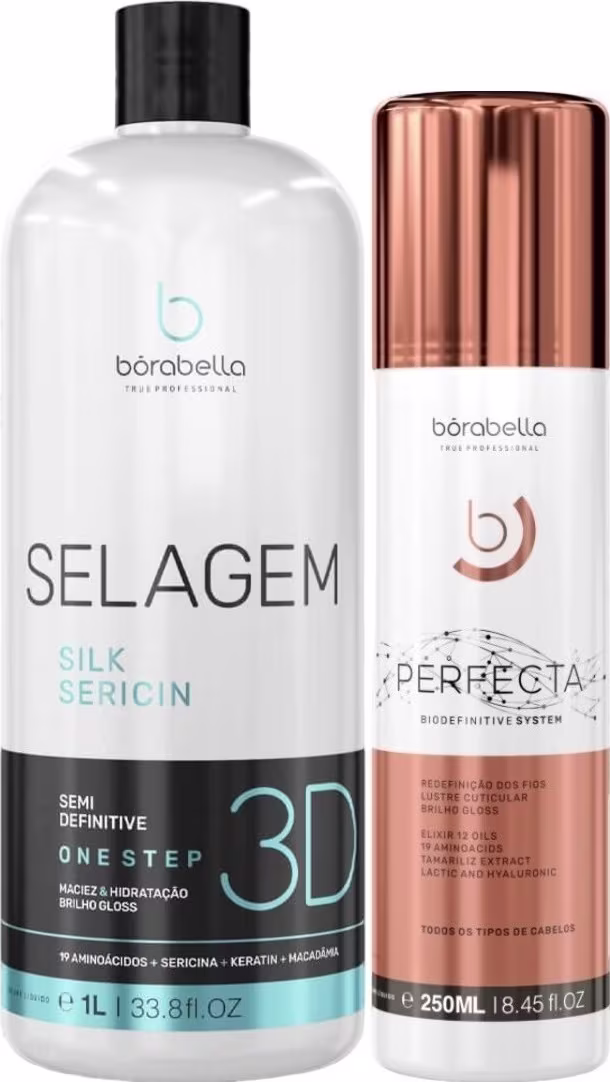 Selagem 3D Borabella 1 Litro + Perfecta Progressiva 250ml