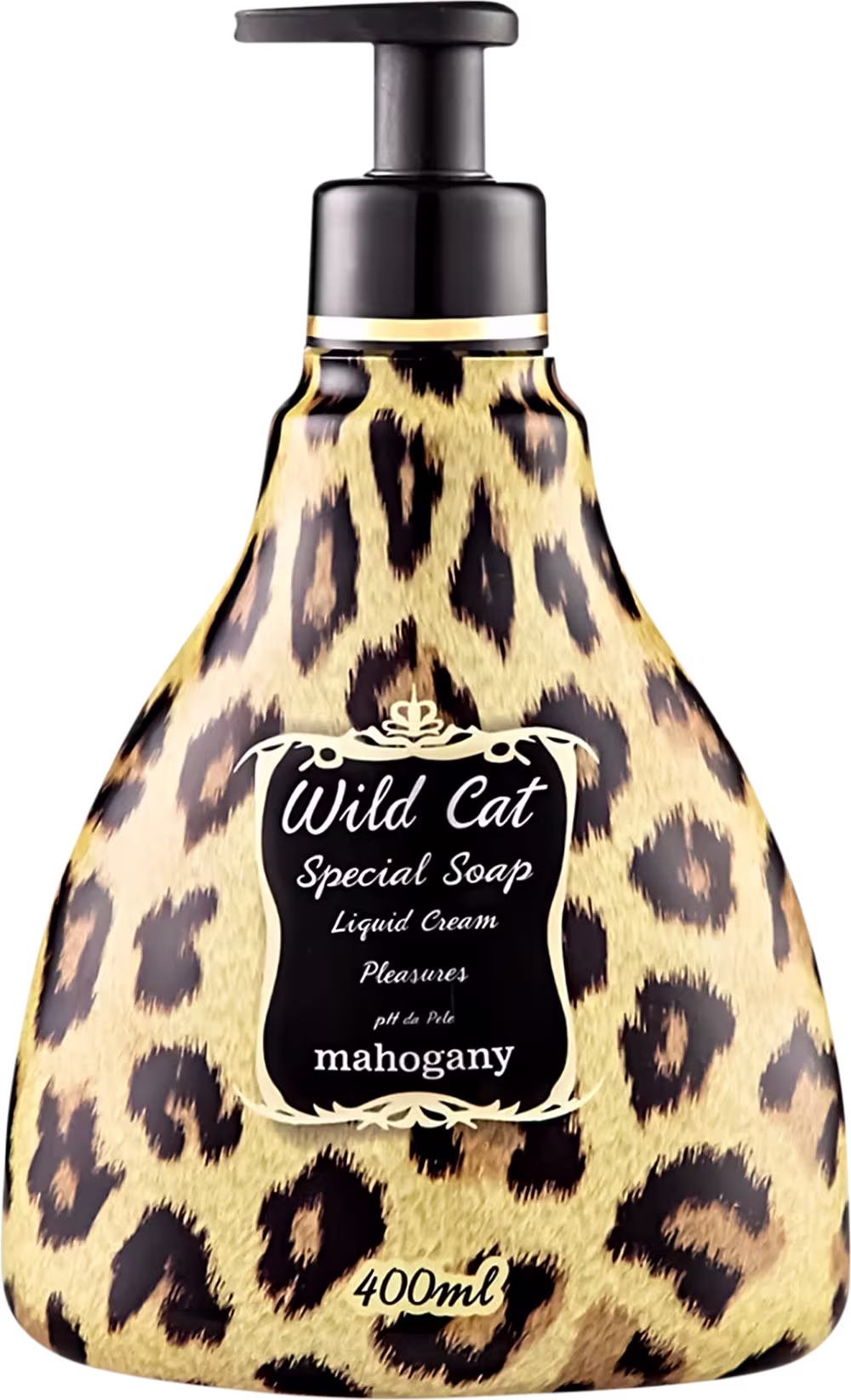 Sabonete Líquido Corporal Mahogany Wild Cat, 400ml.