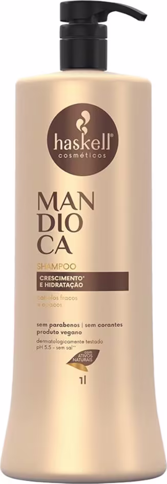Shampoo Mandioca da marca Haskell.