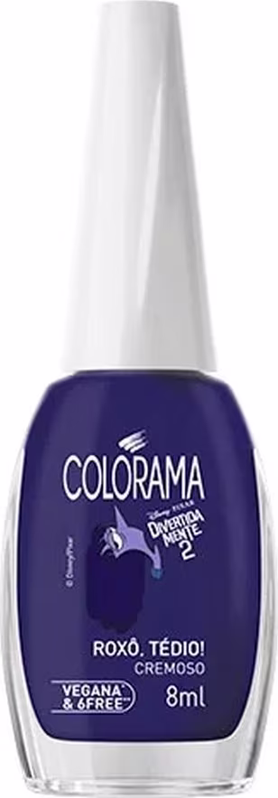 Esmalte Cremoso Colorama Divertidamente 2 Roxô Tédio, 8ml.