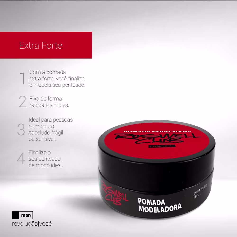 A imagem mostra o pote e informações sobre o seu uso.