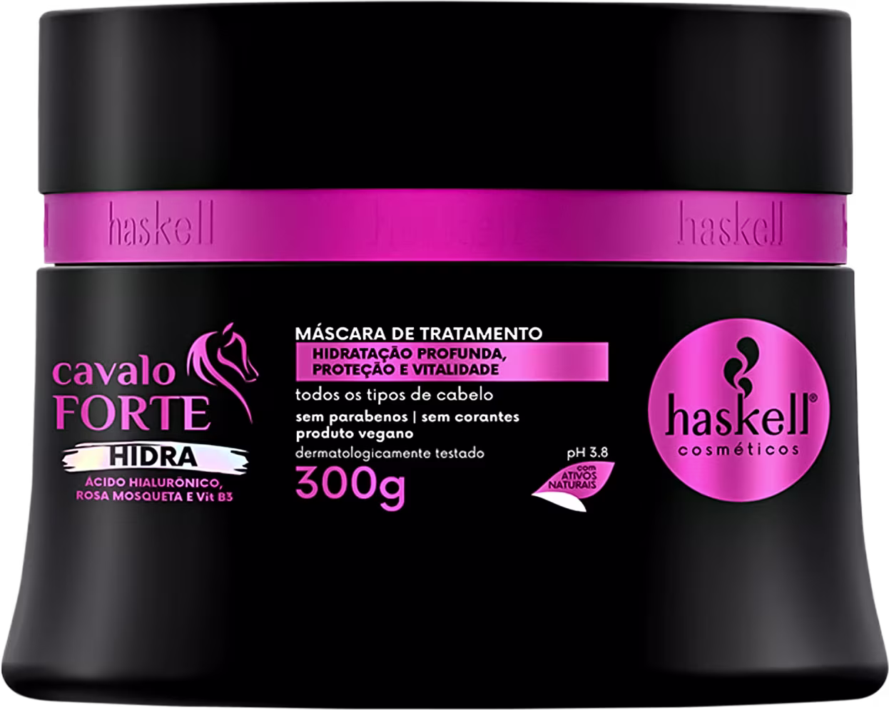 Kit Haskell Cronograma Capilar para Cabelos Cacheados, 3 produtos.