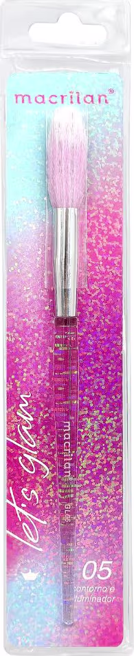 Pincel Cônico para Contorno Macrilan Let's Glam GL05, 1 produto.
