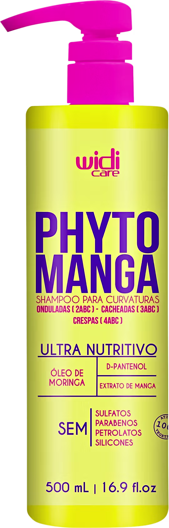 Shampoo para Curvaturas Widi Care Phyto Manga, 500ml.