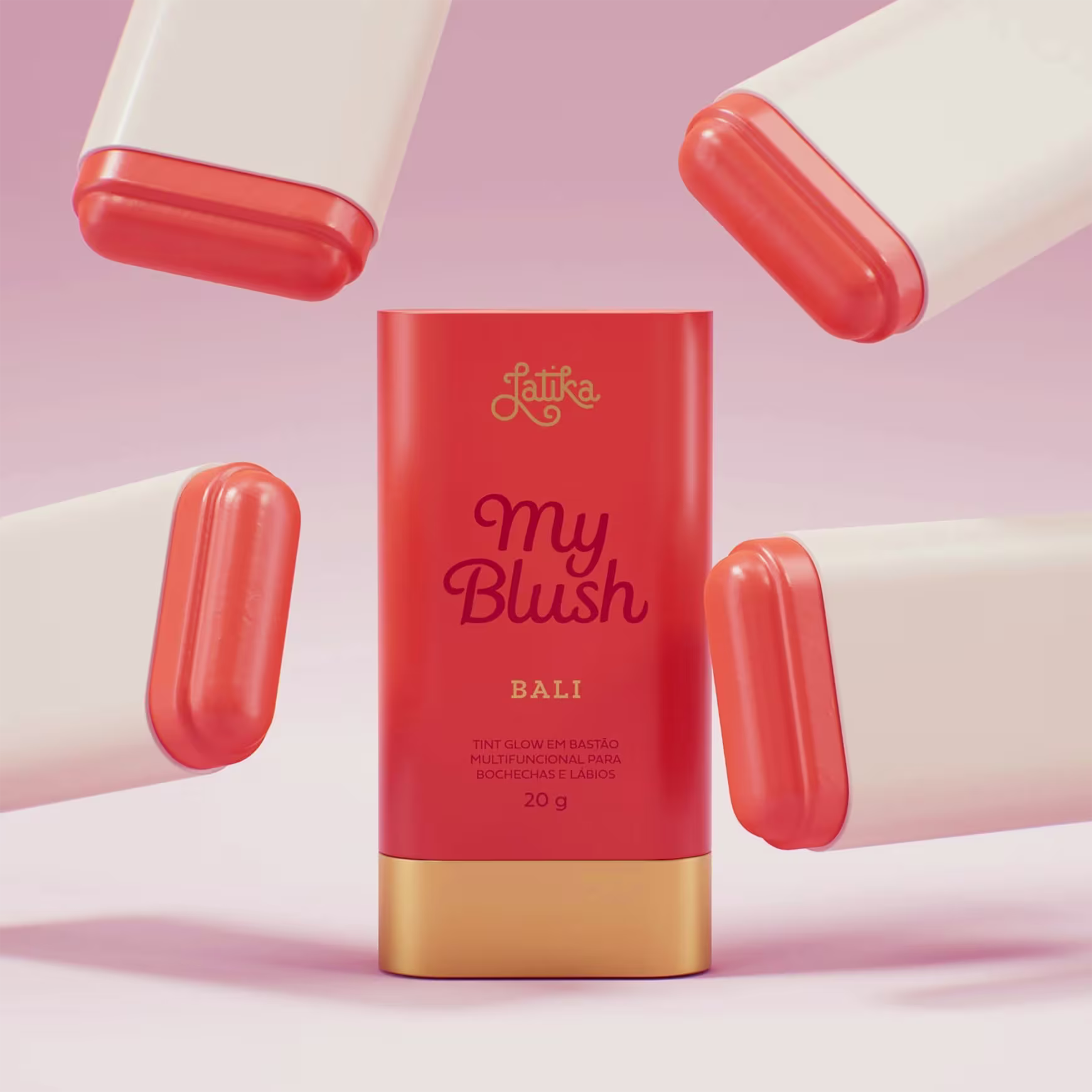 Blush Tint em Bastão Latika My Blush de 20g