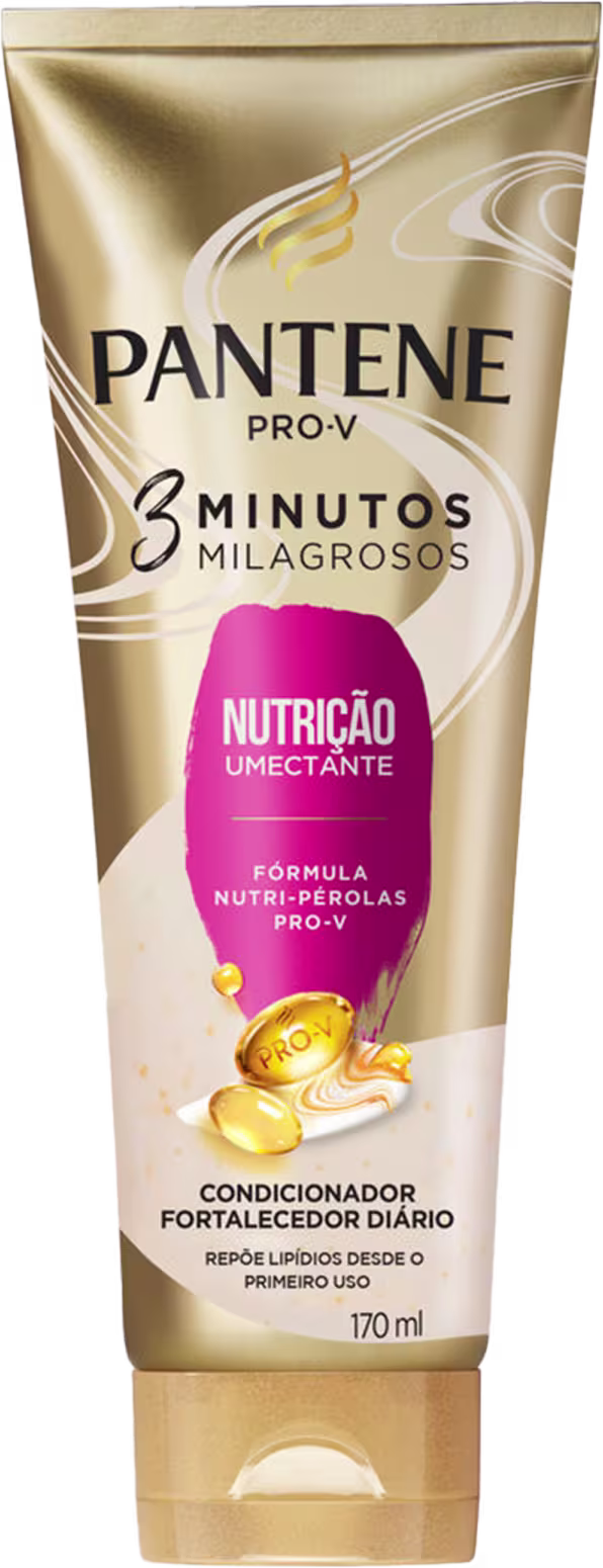 Condicionador Pantene Pro-V 3 Minutos Milagrosos Nutrição Umectante, 170ml.
