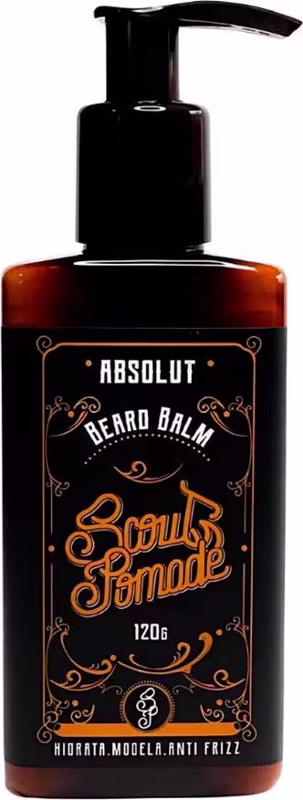 Balm para Barba Scout Pomade Beard Balm Absolut. Volumetria de 120g.