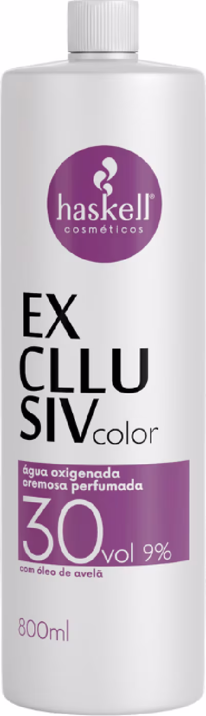 Água Oxigenada Haskell Excllusiv Color de  30 Volumes e 800ml