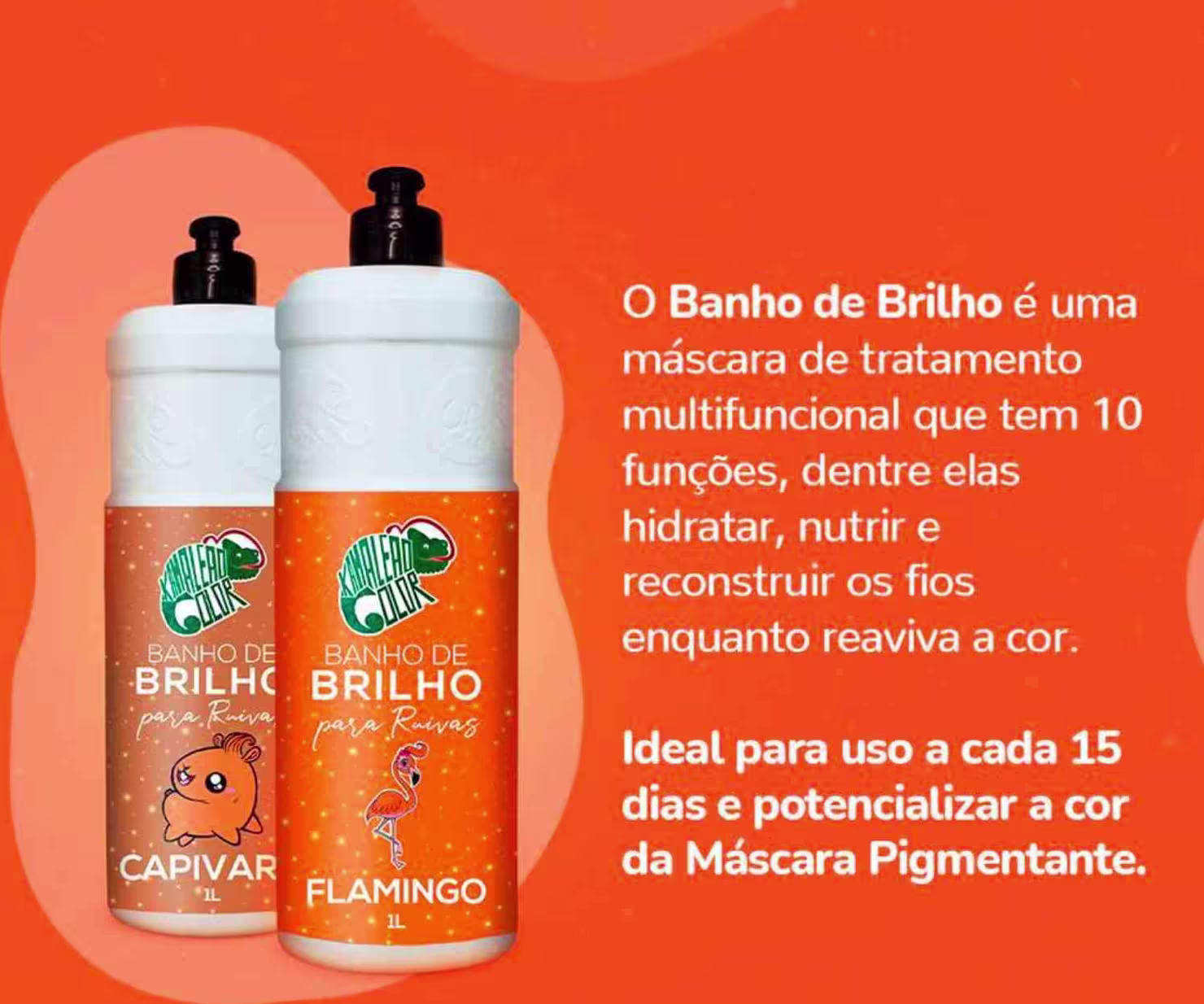 Máscara Tonalizante Kamaleão Color Banho de Brilho Carpa, 1L.