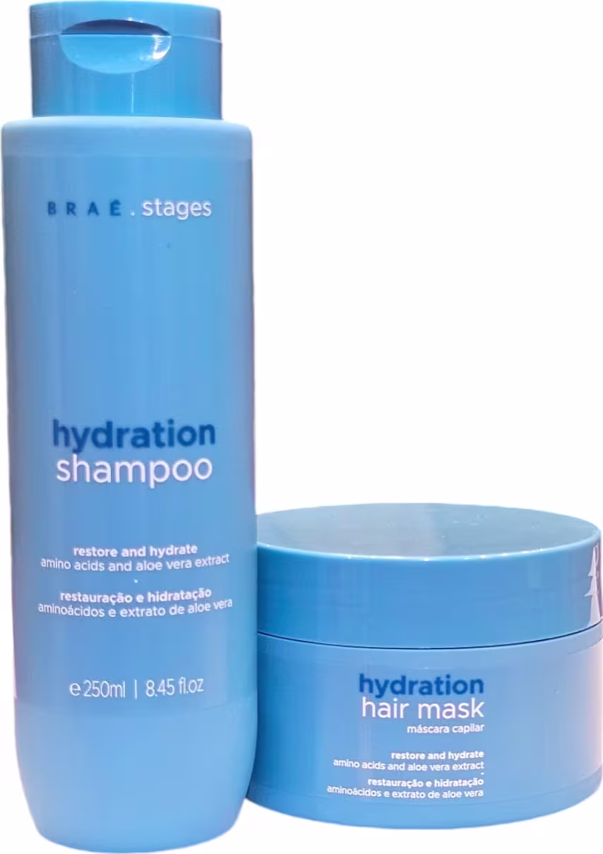 Kit Braé Stages Hydration Duo Home Care, 2 produtos.