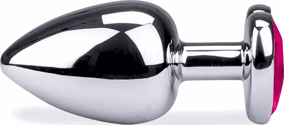 Plug Anal Sexy Import Cristal Joia M Rosa, 1 produto.