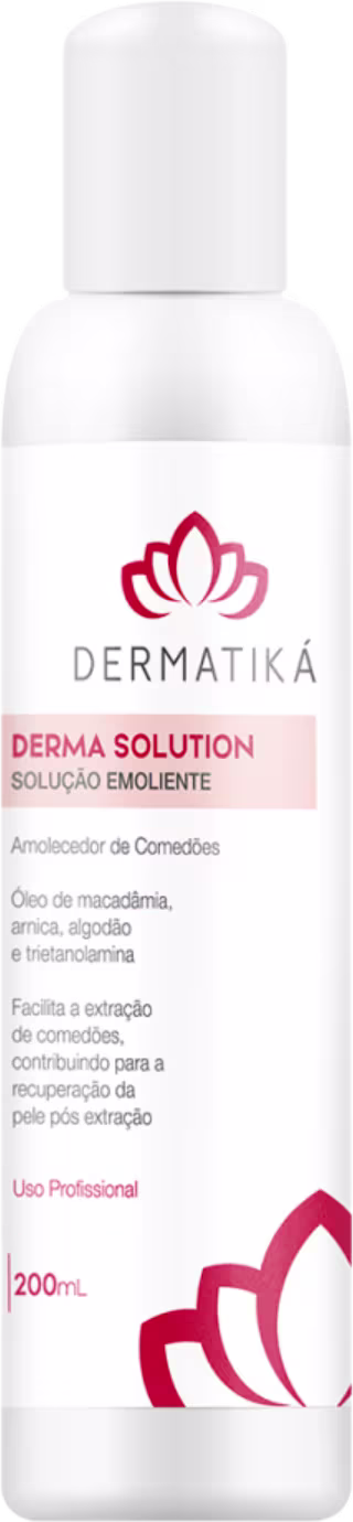 Solução Emoliente Facial Derma Solution, da marca Dermatiká.