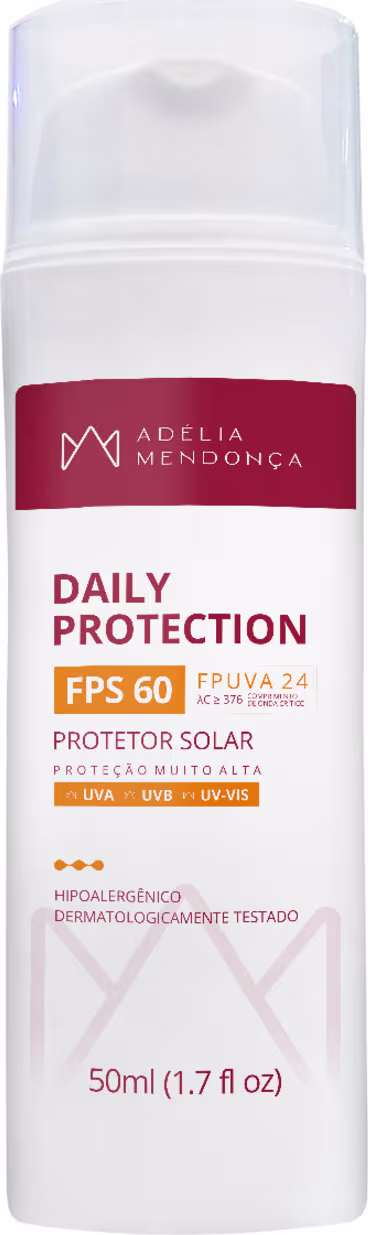 Protetor Solar Adélia Mendonça Cosmiatria Daily Protection FPS60, 50ml.