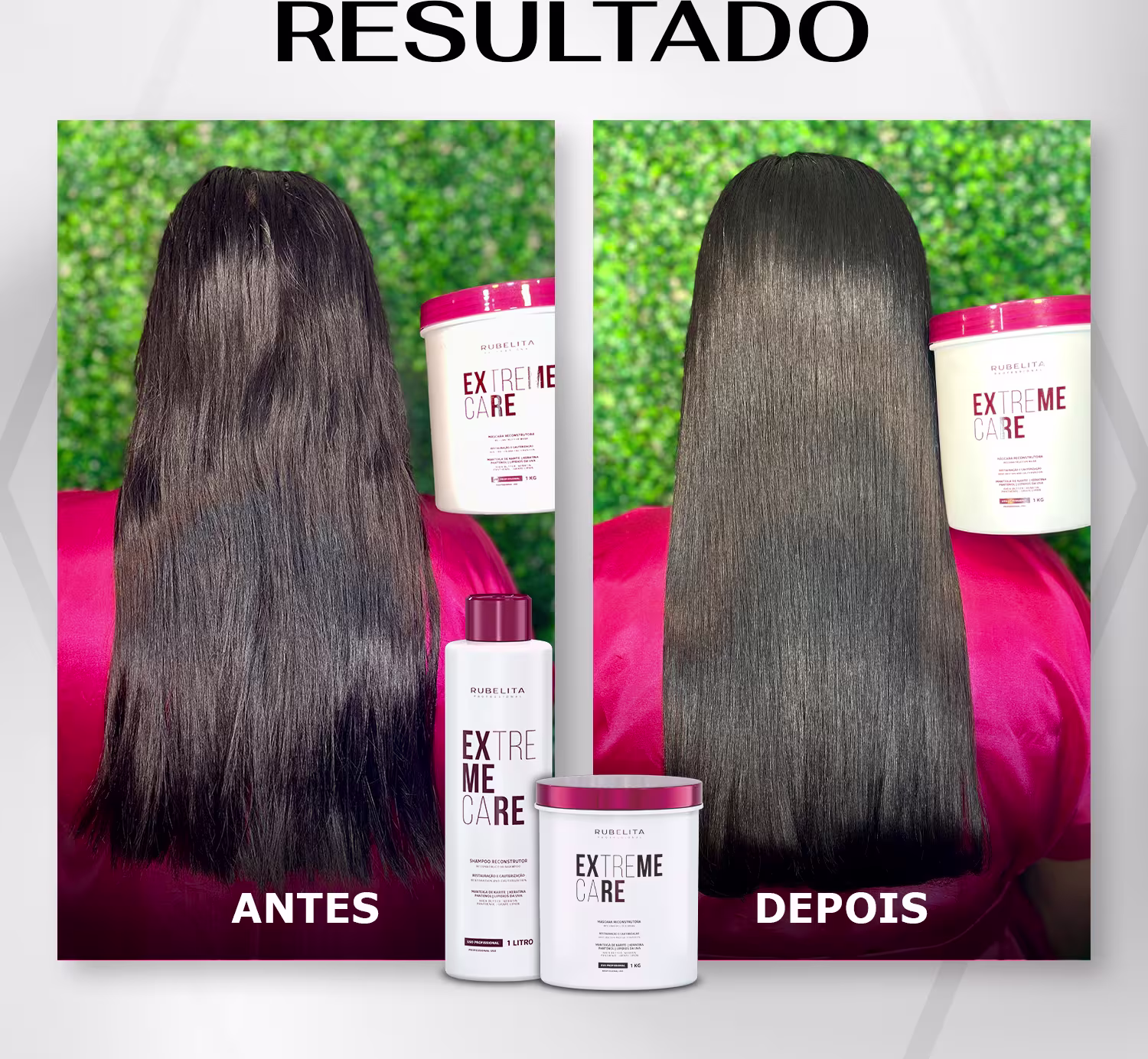 Máscara Capilar Reconstrutora Rubelita Professional Extreme Care, 1kg.